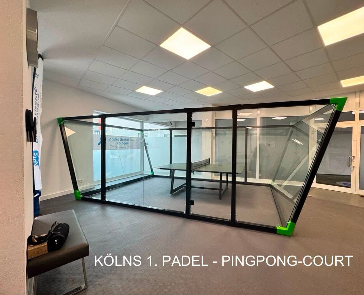 Kölns 1. Padel-PingPong-Court im Glas-Court